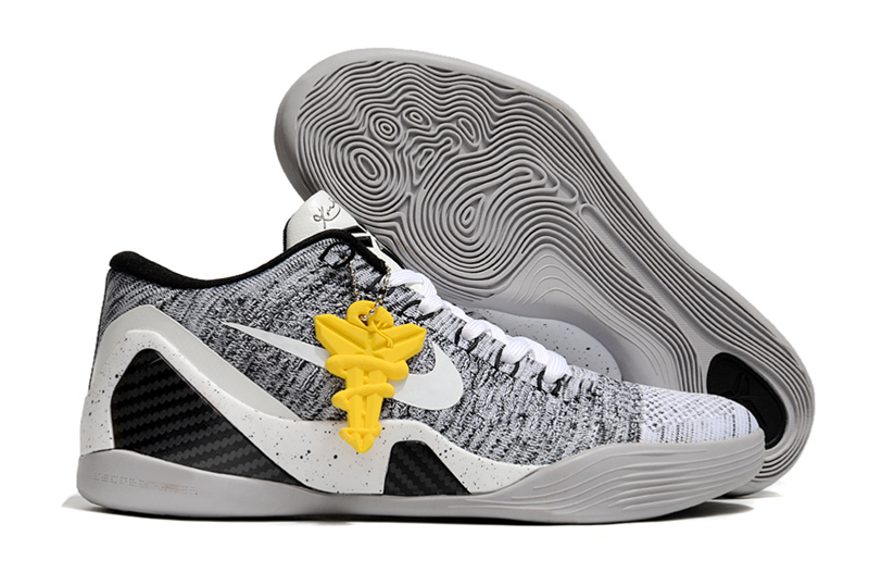 Men's Running Weapon Kobe 9 Black/White Shoes 015 Men's Running Weapon Kobe 9 Black/White Shoes 015
